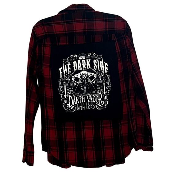 Upcycled The Dark Side Vader Flannel S - Picture 3 of 3